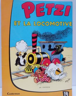 PETZI et la locomotive n°20. Bande dessinée danoise pour enfants créée  en 1951 par le couple HANSEN. Elle raconte les aventures d'un petit ourson voyageant avec ses amis sur le bateau MARY.