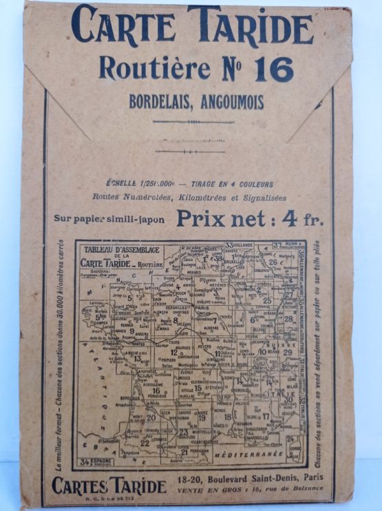 Carte routière TARIDE n°16