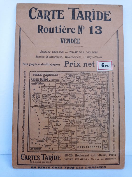 Carte routière TARIDE n°13