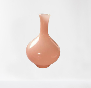 vase opaline rose